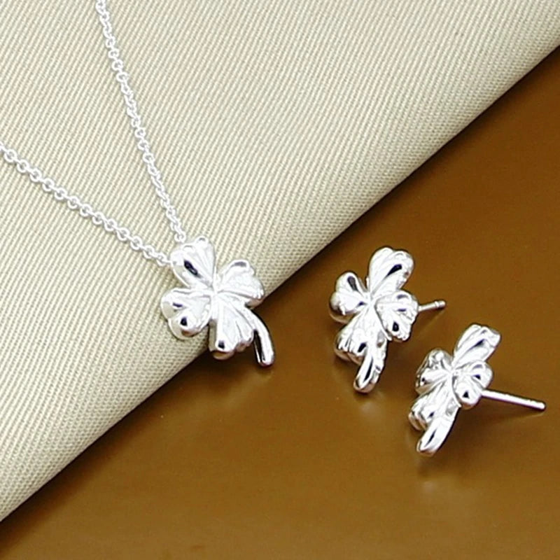 925 Silver Jewelry  Necklace Earrings