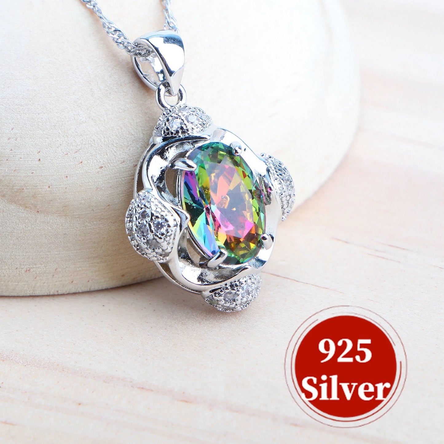 Magic Rainbow 925 Silver Bridal Jewelry