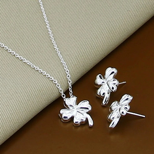 925 Silver Jewelry  Necklace Earrings