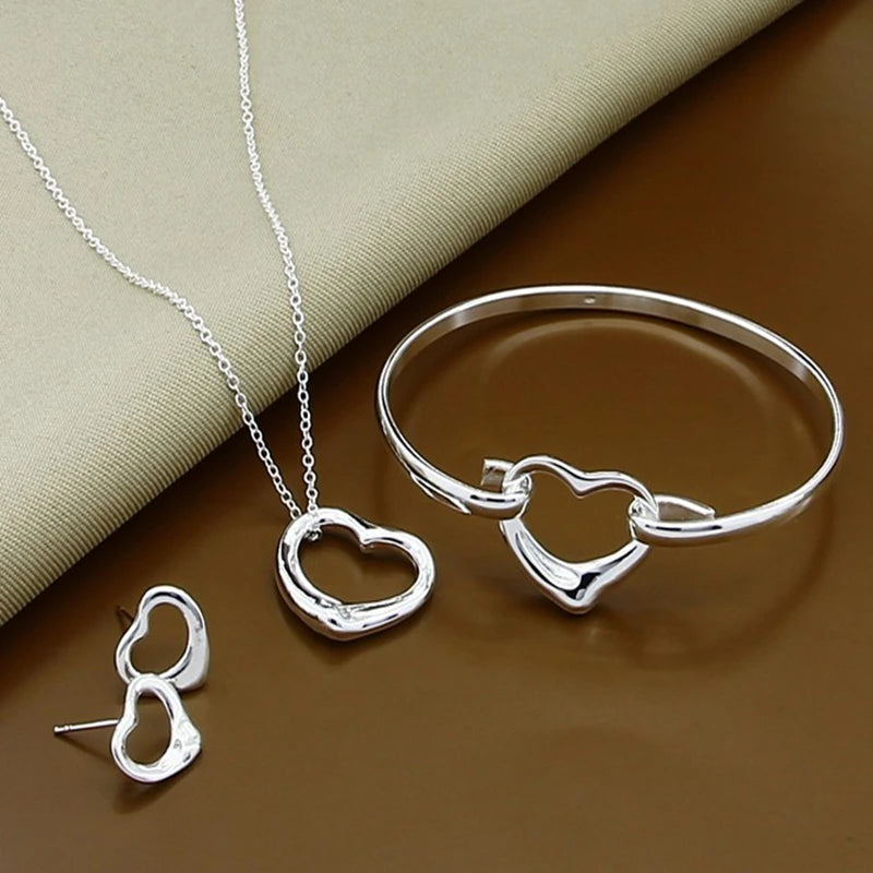 925 Sterling Silver Jewelry Earring/Necklace/Bangle