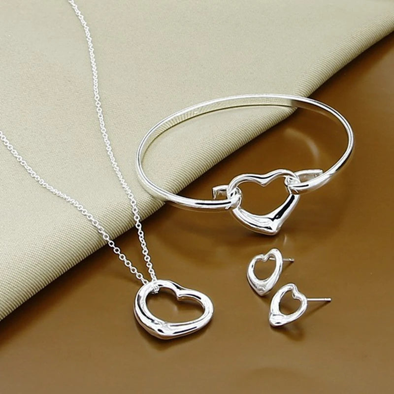 925 Sterling Silver Jewelry Earring/Necklace/Bangle