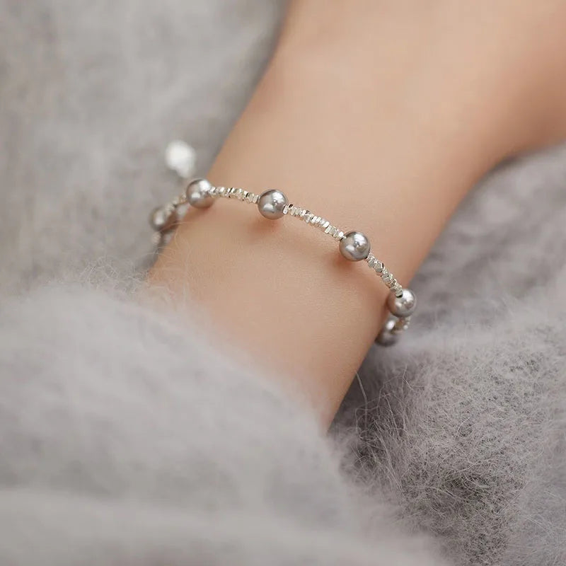 Popular 925 Sterling Silver Pearl Bracelet