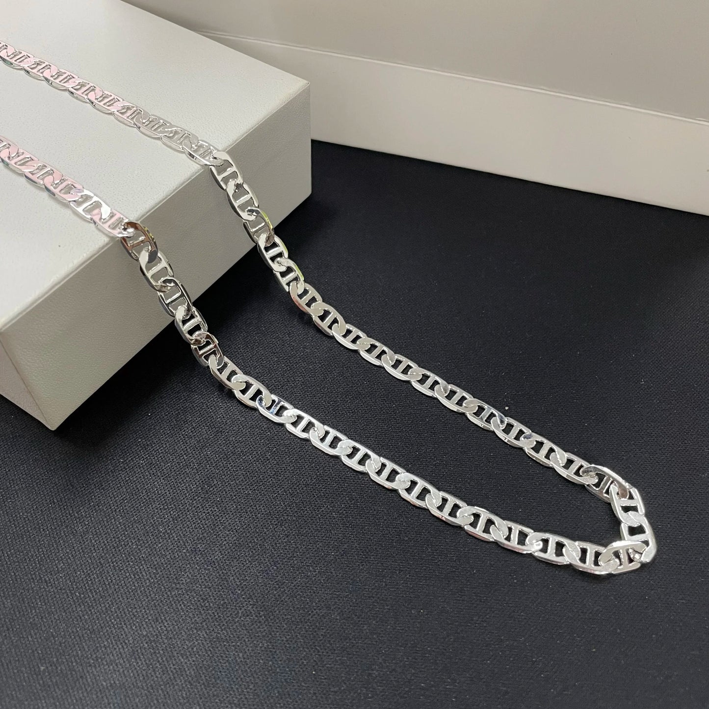 45-60CM 925 Sterling Silver 6MM Necklace Bracelet