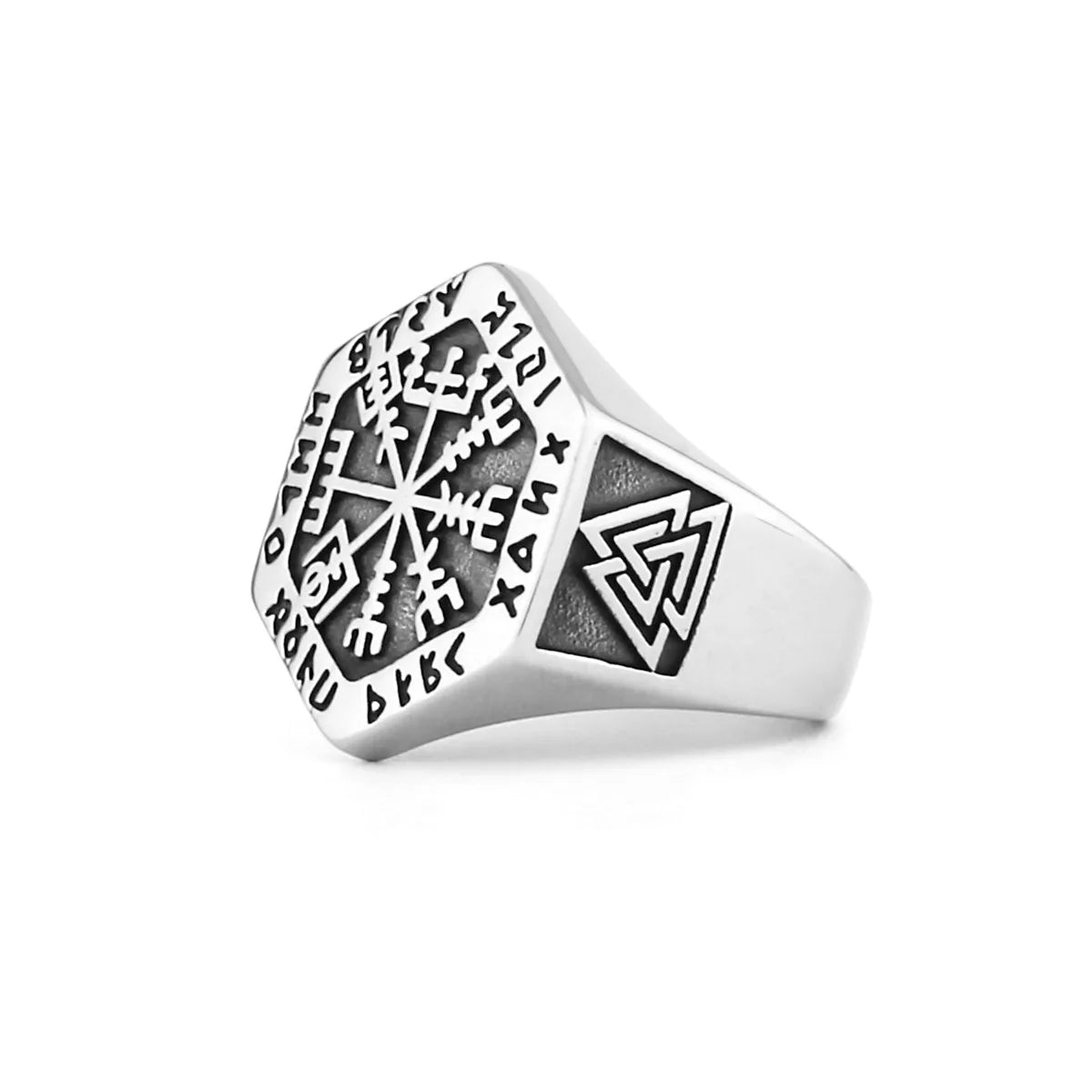 Nordic Celtics Knotwork Viking Tree of Life Yggdrasil Ring For Men