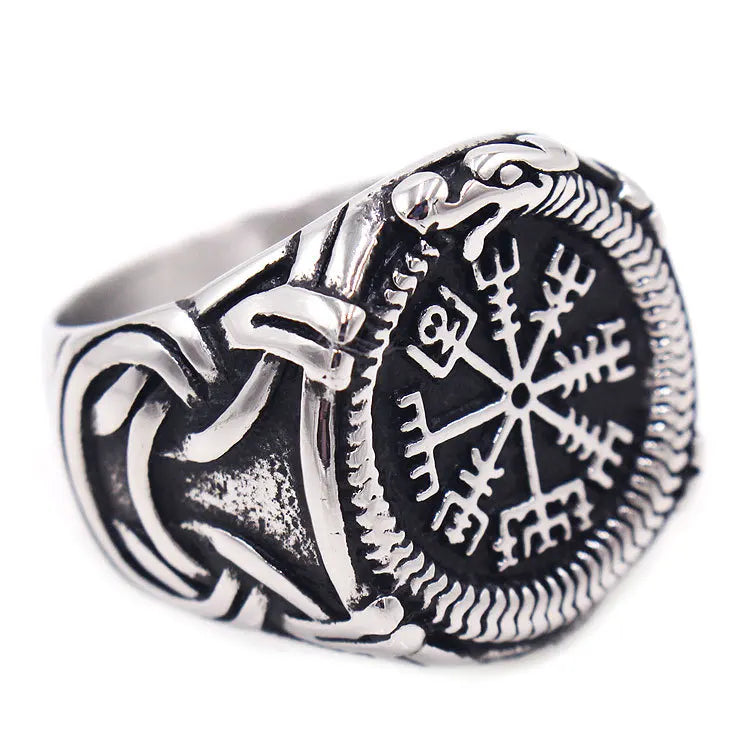 Nordic Celtics Knotwork Viking Tree of Life Yggdrasil Ring For Men