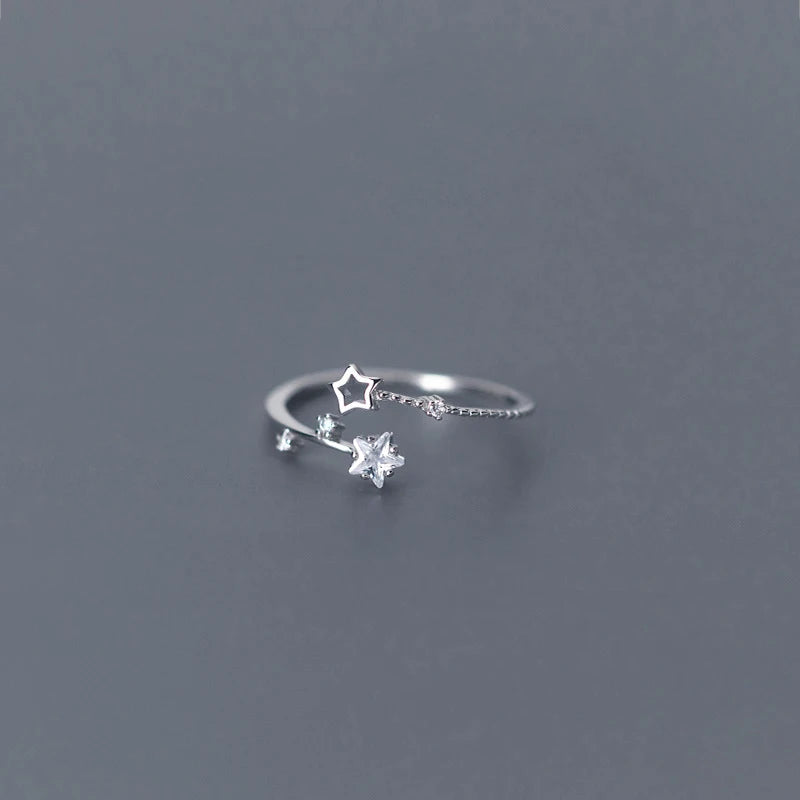 New 925 Sterling Silver Star Ring