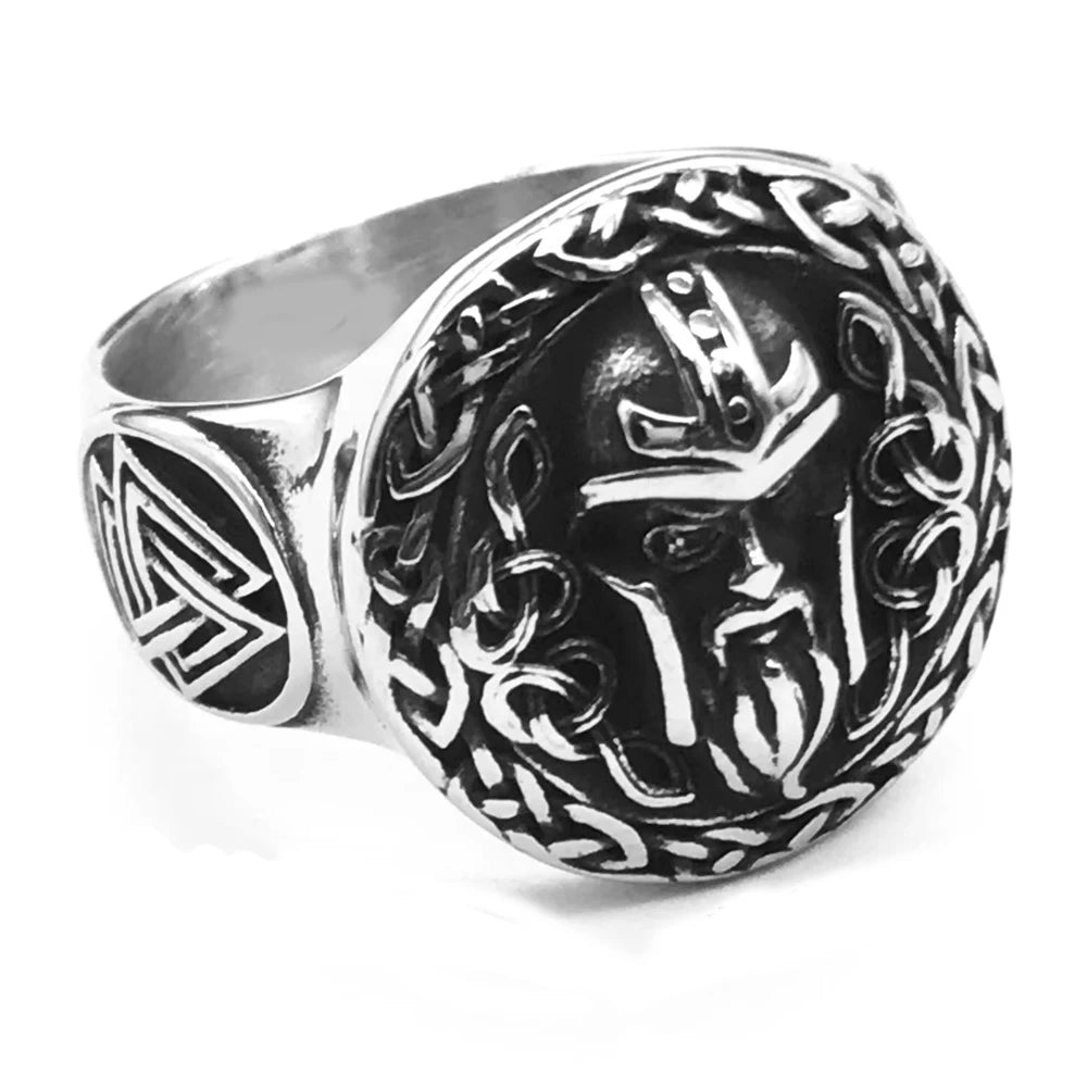 Nordic Celtics Knotwork Viking Tree of Life Yggdrasil Ring For Men