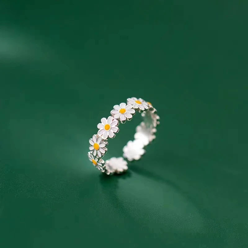 925 Sterling Silver Daisy Ring Women's