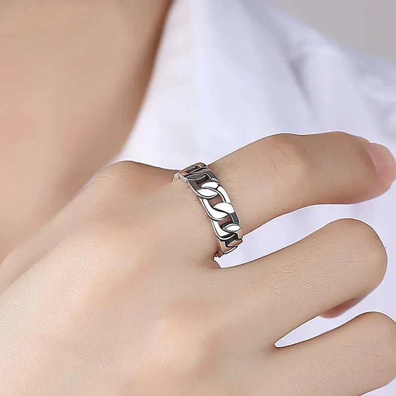 925 Sterling Silver Rings for Women Men Couples