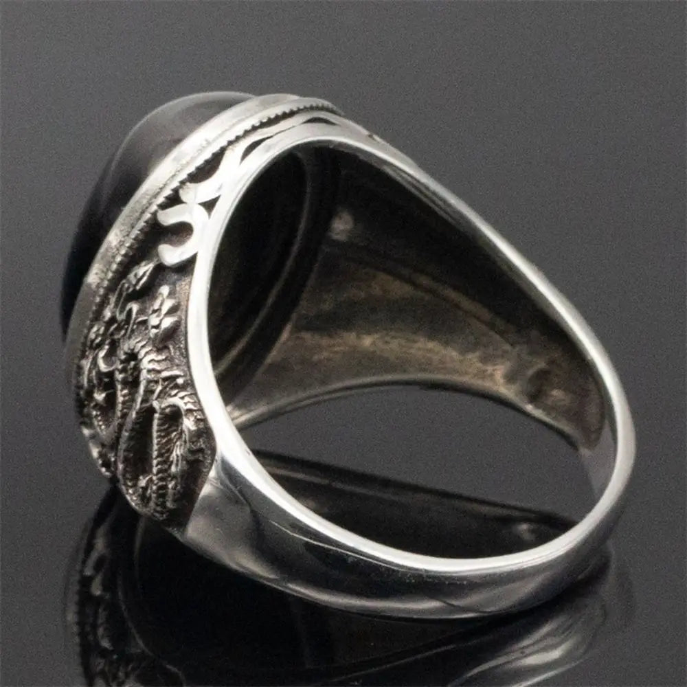 Real 925 Sterling Silver Male Ring Men
 for Men