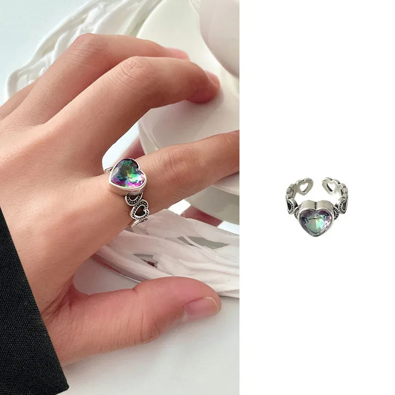 New Fashion 925 Sterling Silver Heart Ring