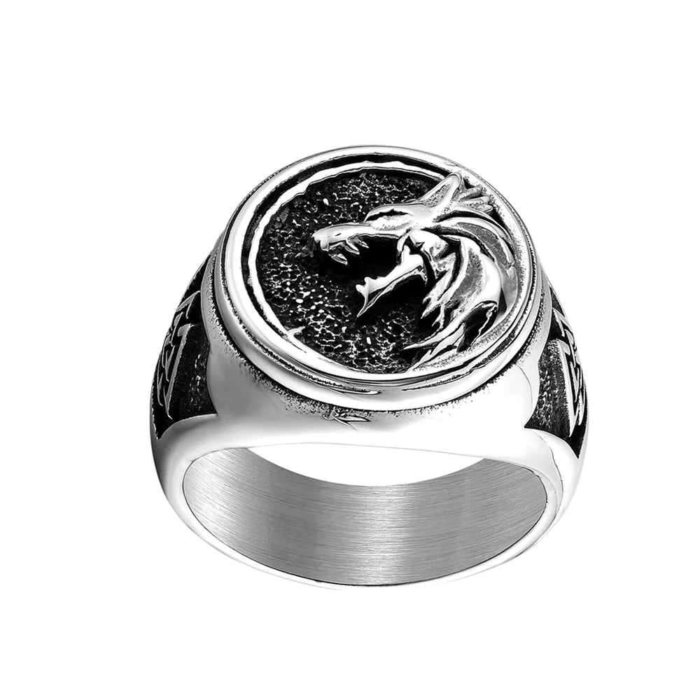 Nordic Celtics Knotwork Viking Tree of Life Yggdrasil Ring For Men