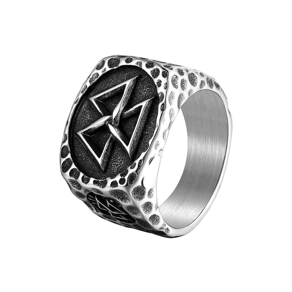 Nordic Celtics Knotwork Viking Tree of Life Yggdrasil Ring For Men