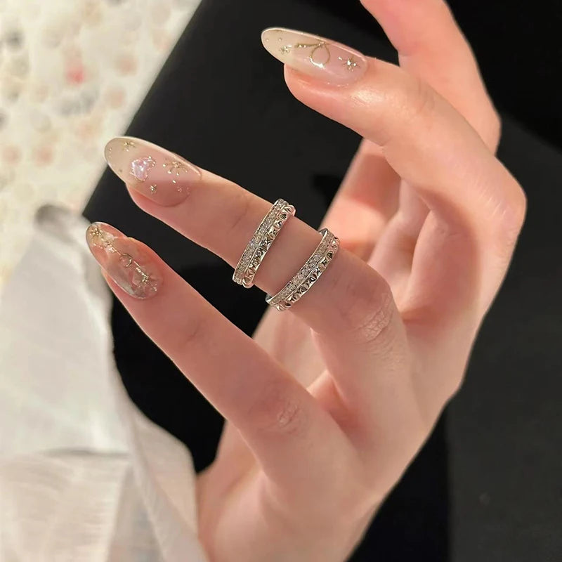 925 Sterling Silver Geometric Shape Ring