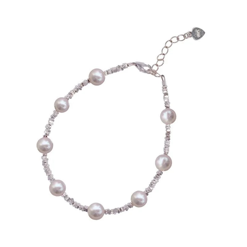 Popular 925 Sterling Silver Pearl Bracelet