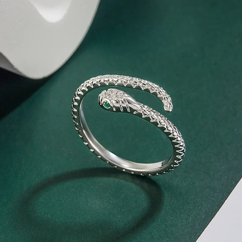 Fashion 925 Sterling Silver Snake Ring