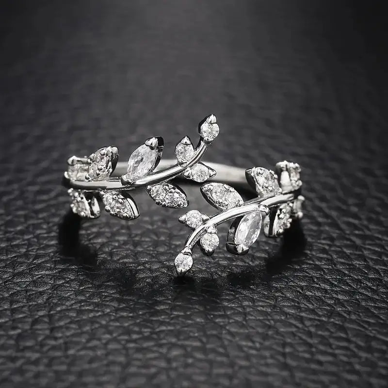 925 Sterling Silver Tree Branch Shape Ring