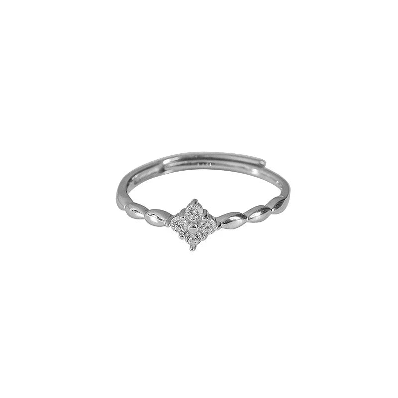 Fashion 925 Sterling Silver Zircon Ring