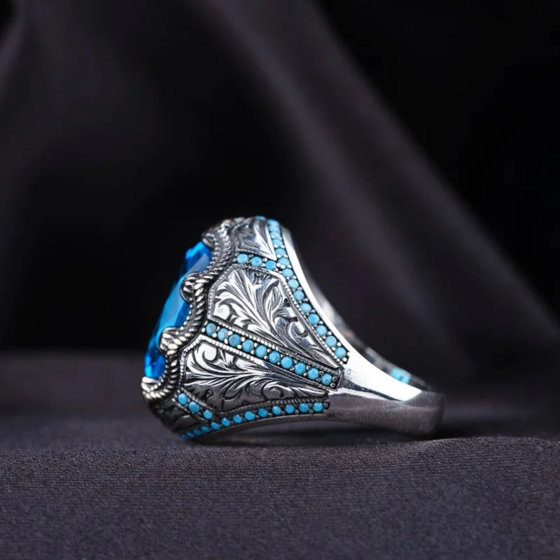 Retro Handmade Turkish Rings for Men