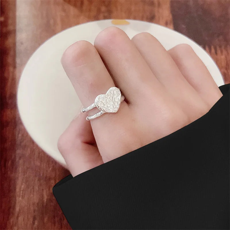 925 Sterling Silver Geometric Shape Ring