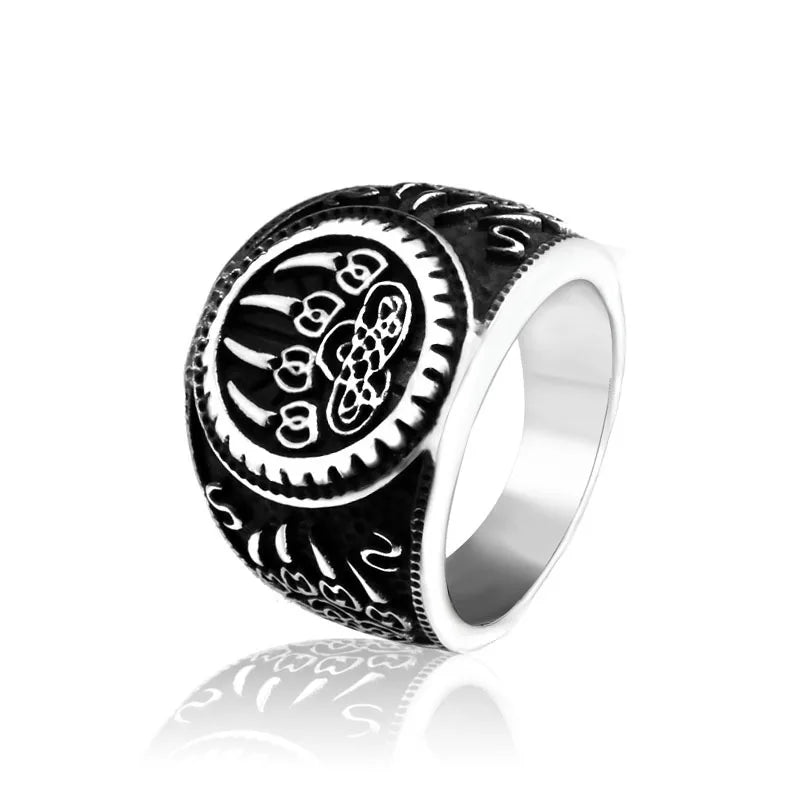 Nordic Celtics Knotwork Viking Tree of Life Yggdrasil Ring For Men