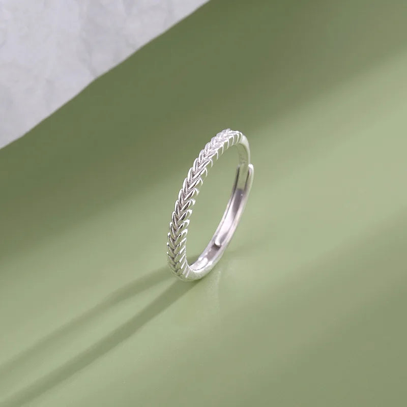 New 925 Sterling Silver Simple Style Ring