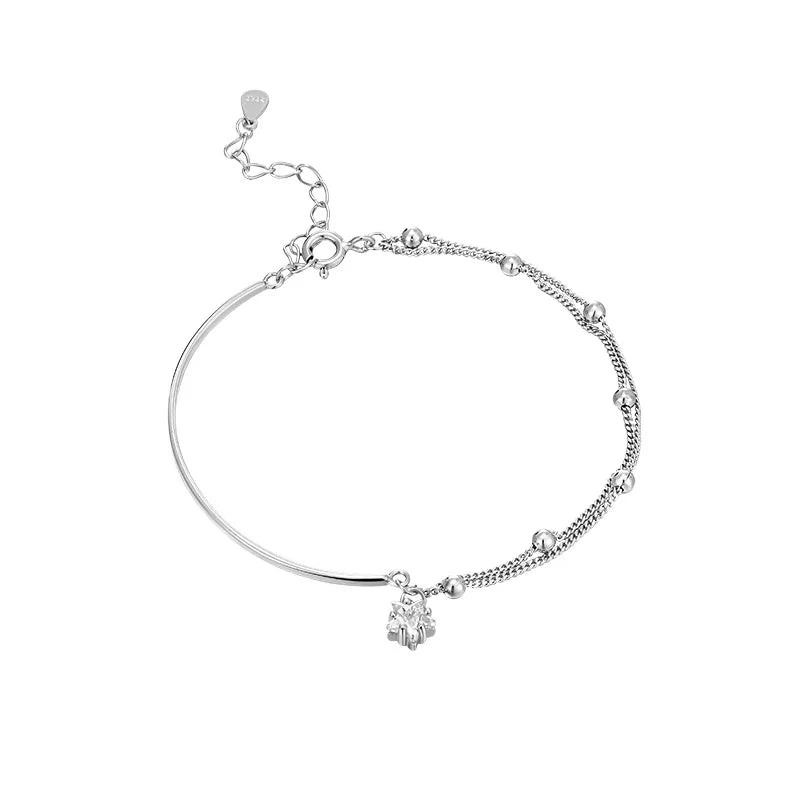 New Fashion 925 Sterling Silver Star Bracelet