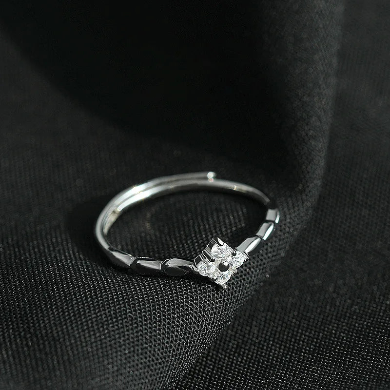 Fashion 925 Sterling Silver Zircon Ring