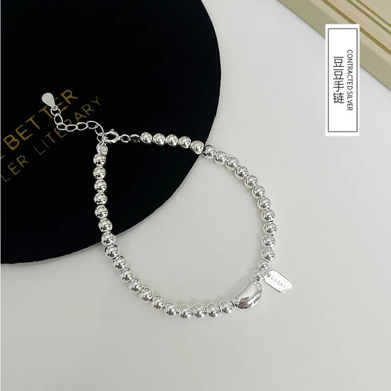 925 Sterling Silver Geometric Shape Bracelet