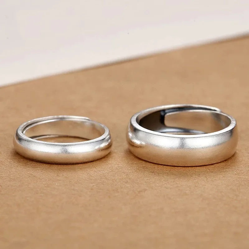 925 Sterling Silver Rings for Women Men Couples